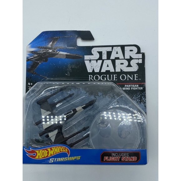 Hot Wheels Star Wars Rogue One Partisan X-Wing Fighter w/ Flight Stand - NEW - Picture 3 of 6